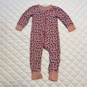 Parade Organics Signature '2-Way' Zip Romper Purple Rain Pattern 18-24 months